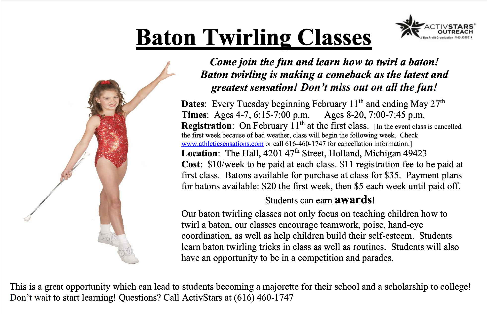 Baton Twirling Class